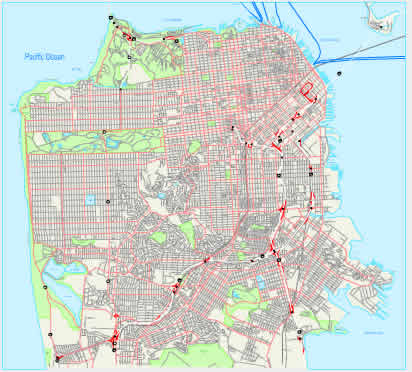 city map of San Francisco