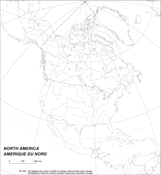 Blank Canada Map