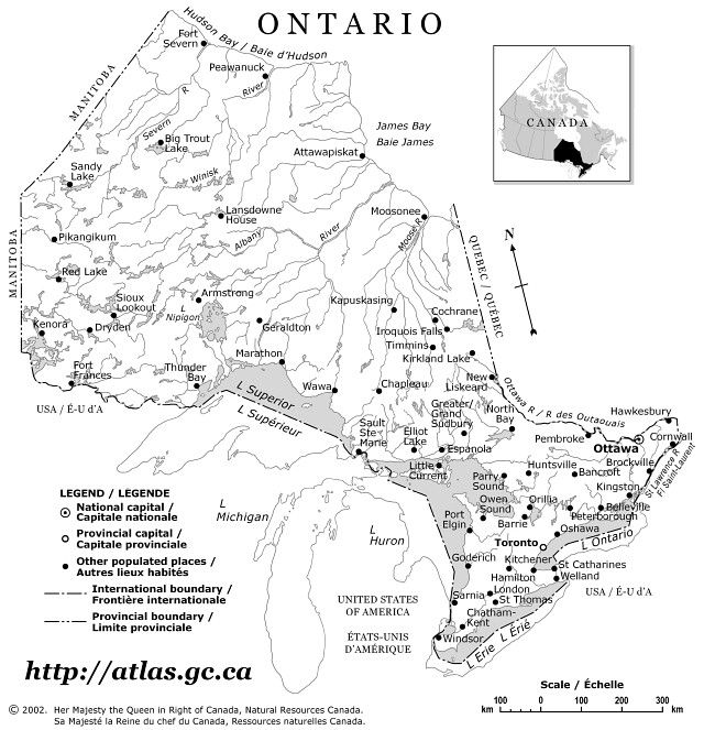 Ontario Reference Map