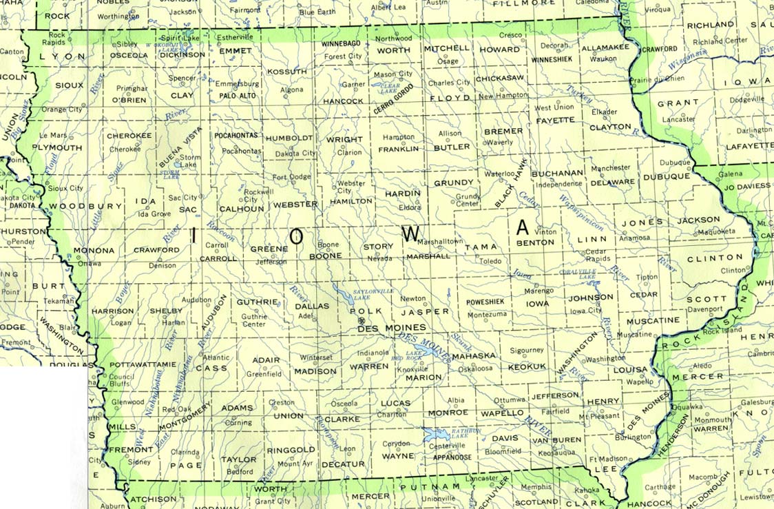 Iowa Base Map