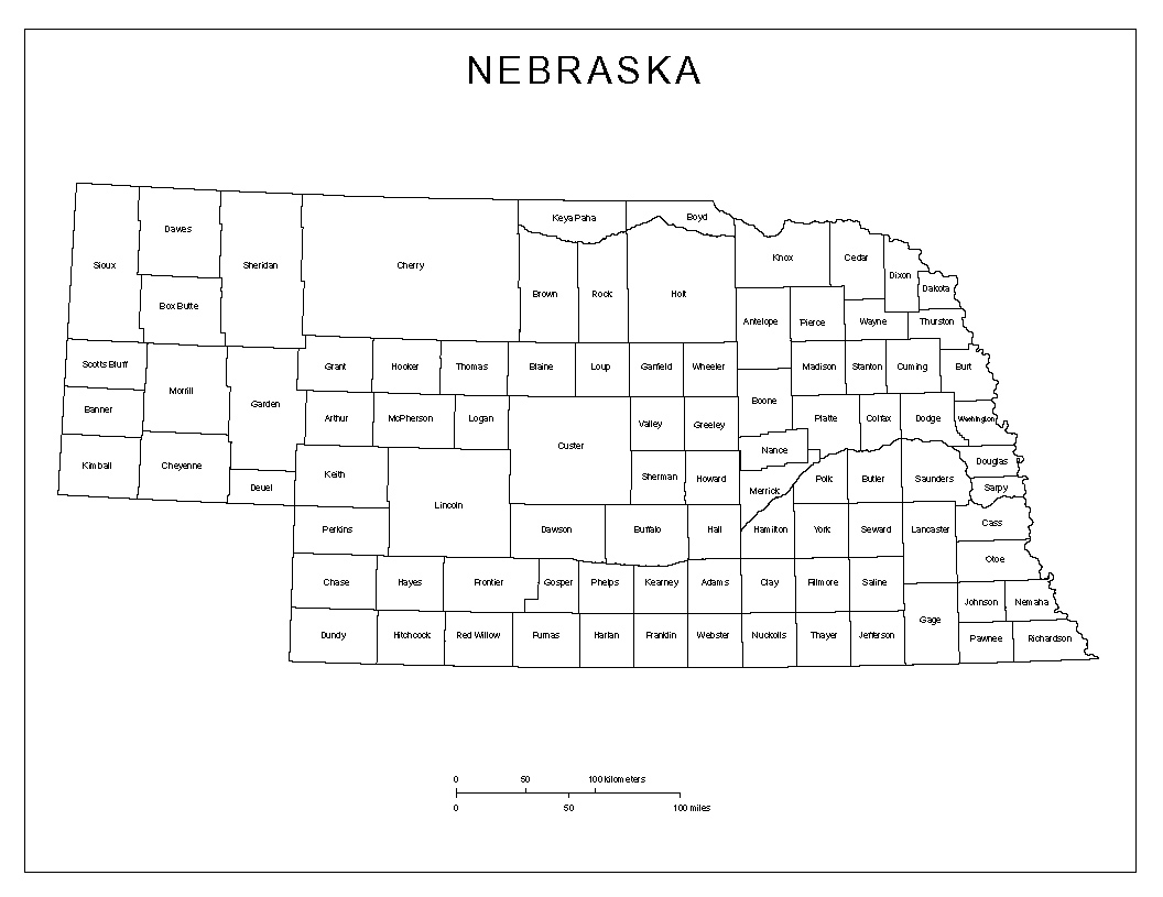 28 Counties In Nebraska Map Maps Online For You
