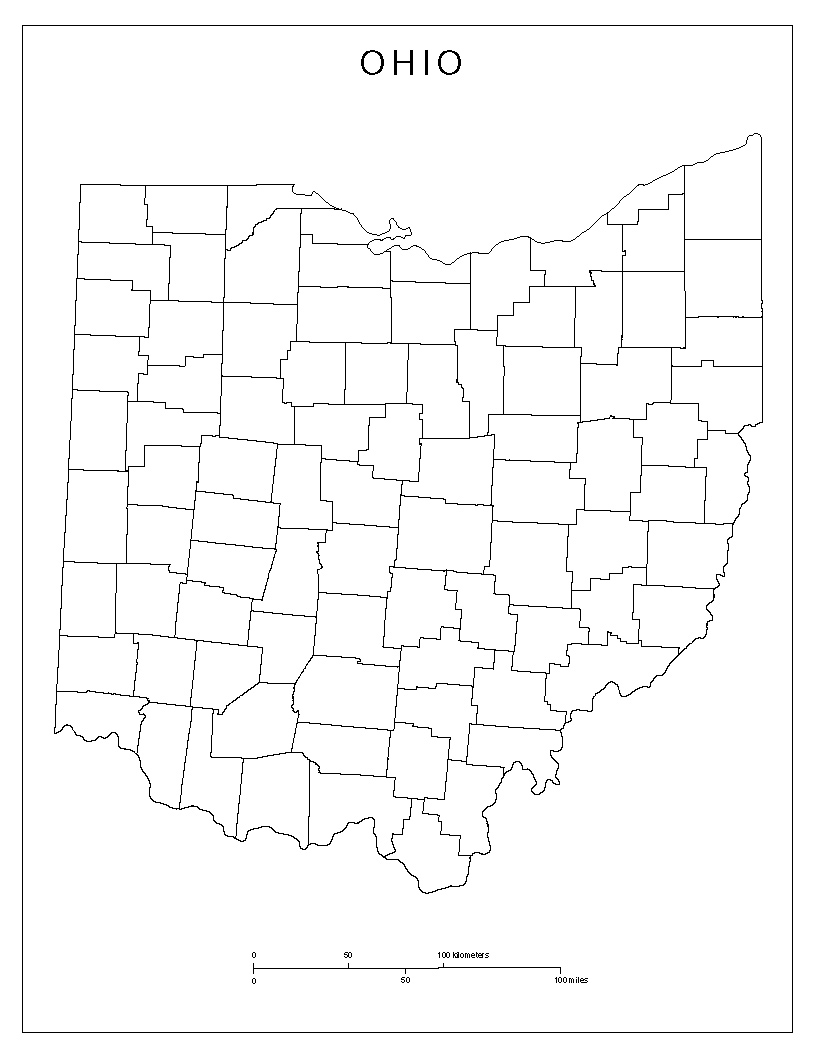 Ohio Blank Map