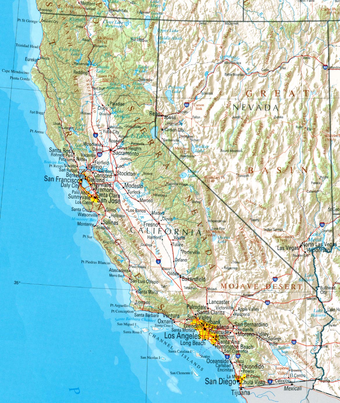California Reference Map