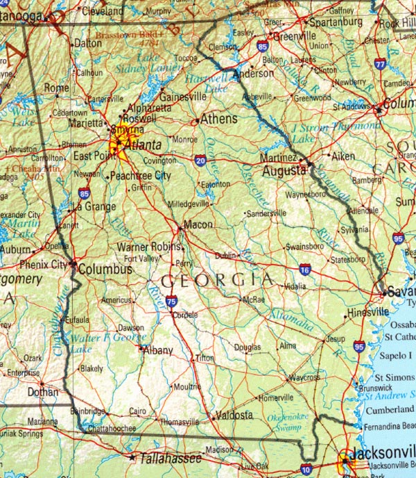 physical maps of virginia. Physical map showing