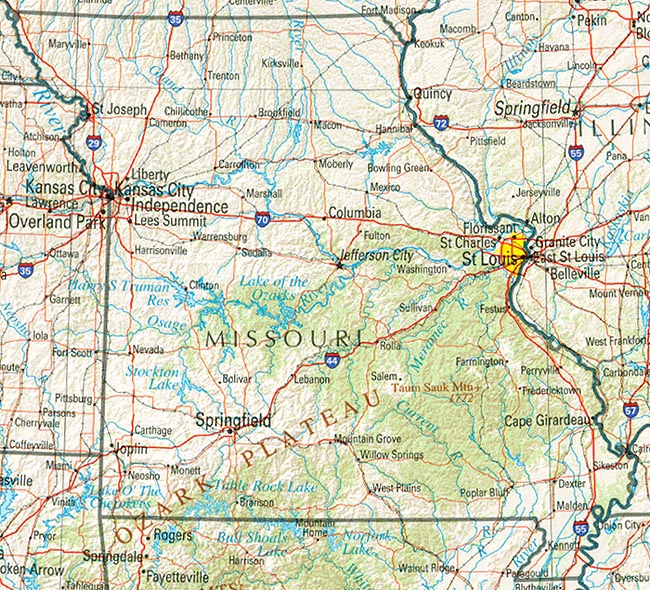 Missouri Reference Map