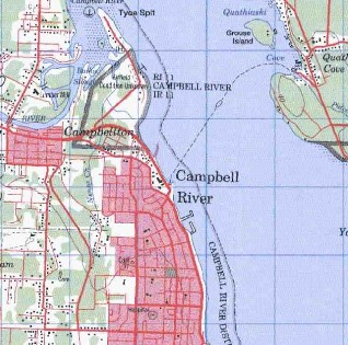 topo map of Campbell River
