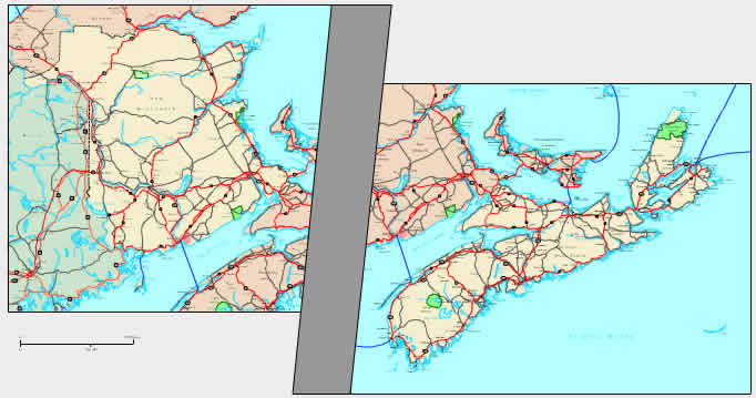 map of quebec province with cities. Interactive NB Map