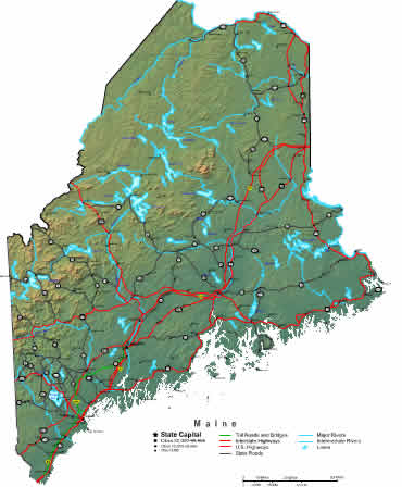 Maine  on Maine Map   Online Maps Of Maine State