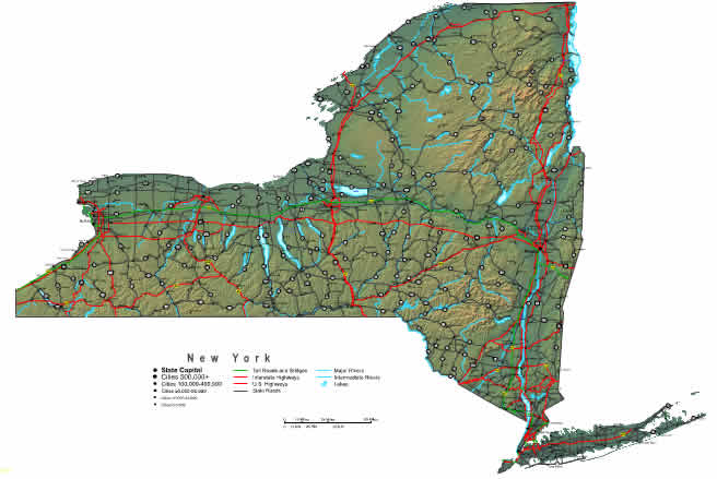 map of new york state outline. Interactive New York map