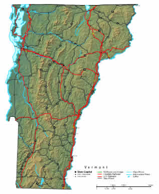 Vermont  on Vermont Map   Online Maps Of Vermont State