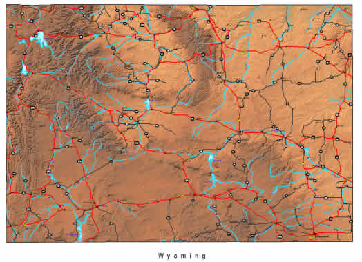 Map Of Wyoming State. Interactive Wyoming map