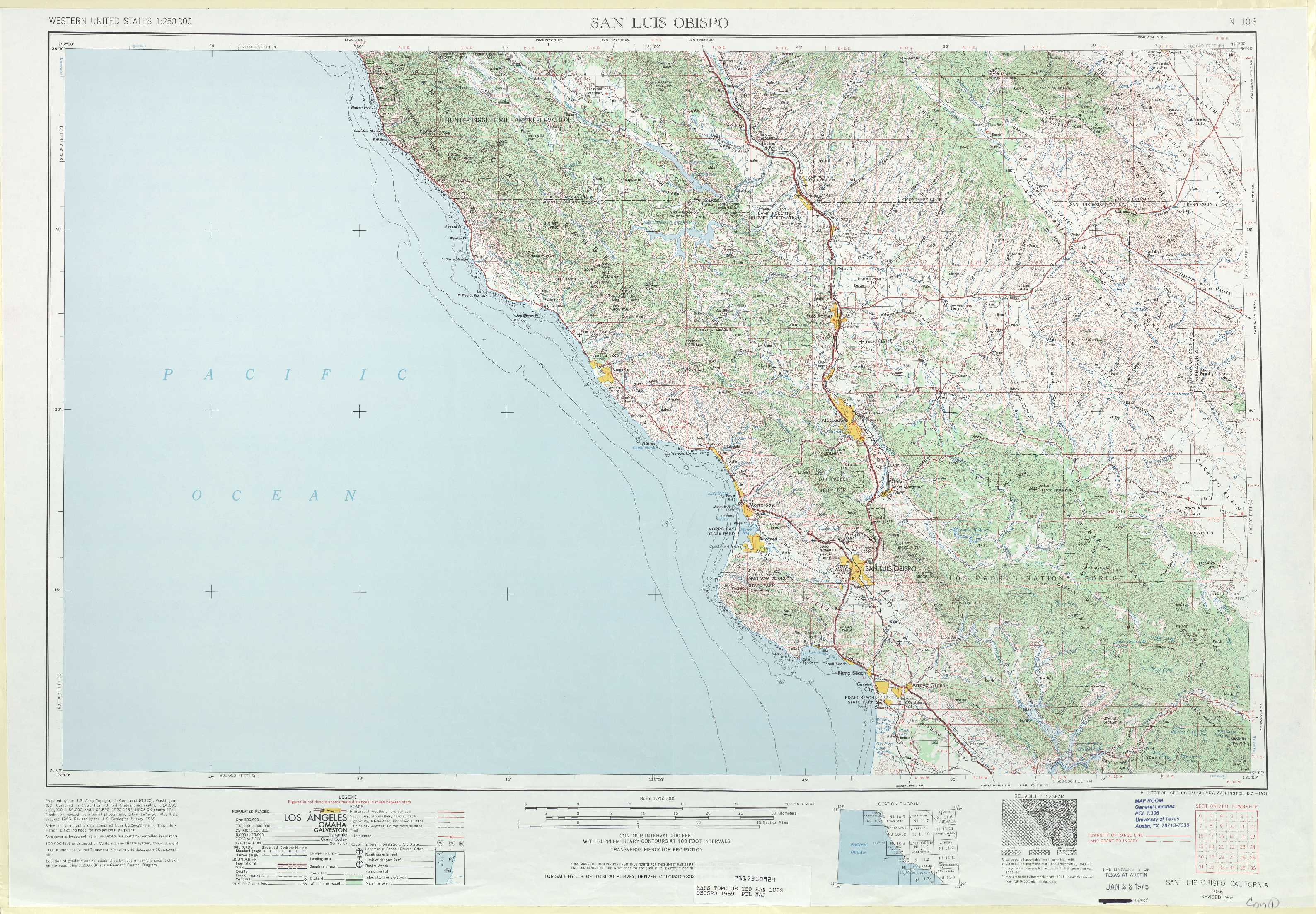 San Luis Obispo Topographic Maps Ca Usgs Topo Quad 35120a1 At 1