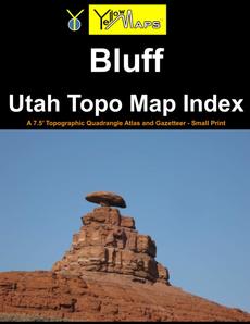 Paperback atlas: Bluff Utah Topo Map Index