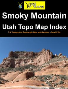 Paperback atlas: Smoky Mountain Utah Topo Map Index