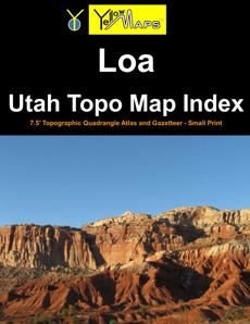 Paperback atlas: Loa Utah Topo Map Index