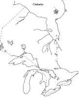 Ontario Blank Map