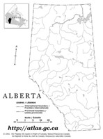 Alberta Blank Map