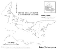 Prince Edward Island Blank Map