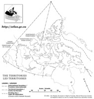 Blank outline Map of YK Territories