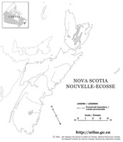 Nova Scotia Outline Map