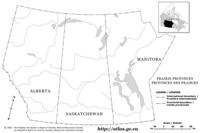 Prairies Outline Map