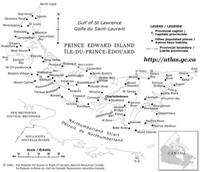 Prince Edward Island Outline Map