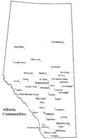 Alberta Printable Map
