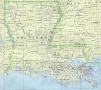 Louisiana Base Map
