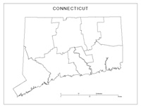 Connecticut Blank Map