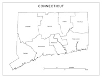 Connecticut Labeled Map