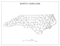 North Carolina Blank Map
