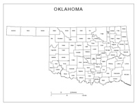 Oklahoma Labeled Map