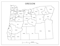 Oregon Labeled Map