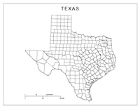 Texas Blank Map