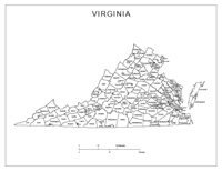 Virginia Labeled Map