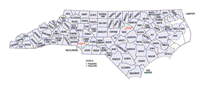County outline Map of NC State