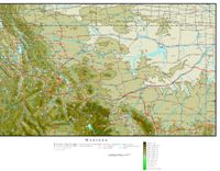 Montana Elevation Map