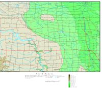North Dakota Elevation Map