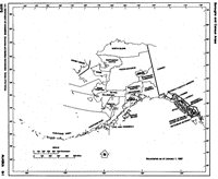 Free outline Map of AK State