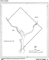 Free outline Map of DC State