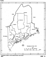 Maine Free Map