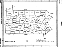 Free outline Map of PA State