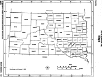 South Dakota Free Map