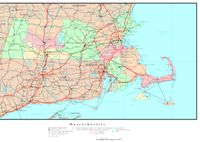 Massachusetts Political Map