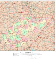 West Virginia Political Map