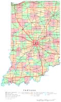 Indiana Printable Map