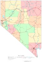 Printable color Map of NV State
