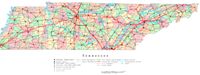Printable color Map of TN State