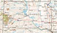 Reference geography Map of SD State