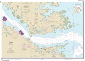 Buy map York River Yorktown and Vicinity Nautical Chart (12241) by NOAA from Virginia Maps Store